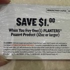 Planters Peanuts  1 00 Off Pack Of 50 Manufacturer Coupons
