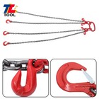 5 Ton 5 16 Inch X 5 Ft Lifting Chains G80 Chain Sling With 4 Leg Grab Hooks