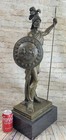 Extra Large Roman greek Warrior Bronze Sculpture Home Office Decoration Artwork