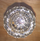 Antique Crystal Glass And Brass 12 Point  Victorian Door Knob Set