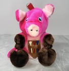 Hansa Puppet Pig Golfer Plush Stuffed Animal 8   