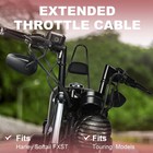 55  Stainless Steel Throttle Idle Cable For 2000-2006 Softail 16  Handlebar