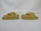 Vintage Marx Desert Fox Tan Color  41 American Army Tank  battlegroundset   mpc 