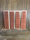 2000 Stampin Up   wwjd    Inspirational Quotes Wood Mounted Rubber Stamp Set