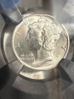 1944 D Mercury Silver Dime Us 10c Ngc Ms65 Original Bag Fragment Gem Mint Graded