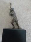 Rare Vintage Curtis Jere 9  Bronze Baseball Statue Sculpture--free Shipping 
