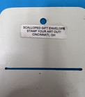 Scalloped Gift Envelope Template Hard Plastic 7 1 8 X  5 In Stamp Your Art Out