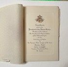 President William Howard Taft Document With Place Card For The Governor Of Sc