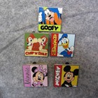 Walt Disney World -lanyard Set - Lot Of 5 Trading Pins - Mickey  Minnie  Goofey