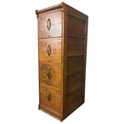 Antique Legal-size File Cabinet  Shaw-walker Co  Oak  4-drawer  22674