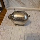 Vintage Leonard Napier Piggy Bank Silver Plate Coin Bank Pig