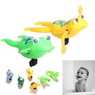2pcs Bathroom Tub Bathing Toy Clockwork Wind Up Plastic Bath Frog Baby Kids Y