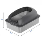 Stainless Steel Xl Enclosed Cat Litter Box With Lid  Anti-leakage And High Sided