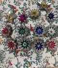 Vintage Lot  Of 63 Mid Century Aluminum Metallic Christmas Light Reflectors