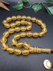 Antique Amber Dust  Rosary Prayer 33 Beads Misbah                                        