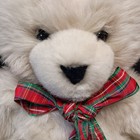 Vintage 1980s Avanti Classic Applause Cream Fluffy Plush Bear 16 