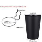 6 Sets Pegboard Hooks   Cups - Storage Accessories Ring Style Black