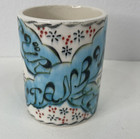 Turkish Ceramic Cup Hand Painted Signed Kutahya Marmara Gini Istanbul Vintage 4 