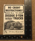Vintage Rare 1950   s Dodge Truck Newspaper Ad Bb 0c25