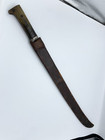 Spanish American War Machete Rough Riders No 22 Green Horn Handle Scabbard