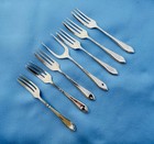 Silver Plate 7 Piece Serving Set In Original Box 6 Forks 1 Server 5 In No Mono