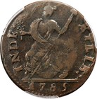 Pcgs Vf25 Cac  Miller 4 3-a 2   1785 Mbr Connecticut Colonial Copper Coin