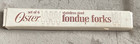 Set Of 6 Oster Fondue Forks Multicolor Tip Stainless Steel W box Japan