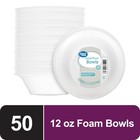  8 Pack  Everyday Disposable Foam Bowls  12 Oz  50 Ct