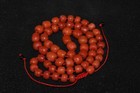 Genuine Antique Old Red Coral Barrel Bead Necklace In Very Good Condition