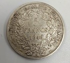 1849 A France 5 Francs Silver Coin  Xf Condition 