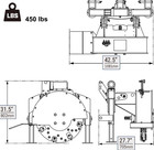 Mechmaxx 3-point Pto Stump Grinder For 15-45hp Tractor  24   Flywheel Dia  Sg24