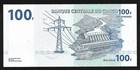 World Paper Money - Congo 100 Francs 2013 P98b   Crisp Unc