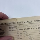 Boston   Gloucester Steamboat Company Freight Bill Of Lading 1900