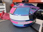 Bieffe Vintage Helmet  Original Box Med  Mx Hi-tech Pink White Blue Motocross