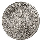 Poland Medieval Sigismund Iii  Grosze Groschen 1614 Silver Coin  31037