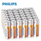 Genuine 100 Pcs Philips 1 5 V Aa aaa Batteries R6l4f R03l4f Zinc Chloride New
