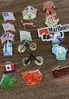 Lot Of Vintage Lapel Pins  Mcdonalds  Olympics  States  Football   Animals  Flag