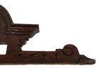 Antique Pediment Over Door Carved Wood Architectural Reclaimed Salvaged  Spindle