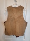 Vintage Sears Leather Shop Vest - Size M - Horse Design - Western Sass
