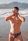 Men s Rozen Red Rose Swim Brief -  Medium 32 - 34 Inch Waist - M Swimsuit