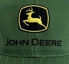 John Deere Hat Green Yellow Black Logo Textured Bill Osfa Farming Tractors