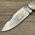 Western Model S-532 B Folding Lockback With Puma Etched Blade  4 