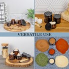 Combo Pack Of 1  2   4oz Amber Glass Straight Sided Jars 4 Each  12 Total