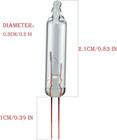 Christmas Replacement Mini Light Bulbs 2 5 V 0 17 A Clear Glass