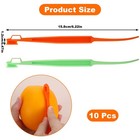 10 Pack Orange Peeler Tool  Citrus Peel Cutter   Lemon Opener  Medium 