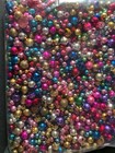 Vintage Huge Lot Christmas Garland Mercury Glass Beads Mixed Loose 1 Lb  2 Oz 