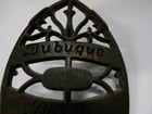 Antique Vintage Dubuque Potts Cast Iron Trivet For Sad Iron  7  X 4 