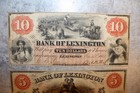 1861 The Bank Of Lexington North Carolina  5   10 Dollar Notes Ungraded
