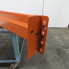 96  X 4  X 1-5 8  40e Shaved Pin Pallet Racking Beam Shelf 5 015 Lbs Lot 1 New