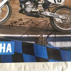Vintage Motorcycle Poster Signed Doug Henry- 17 x22  - Yamaha